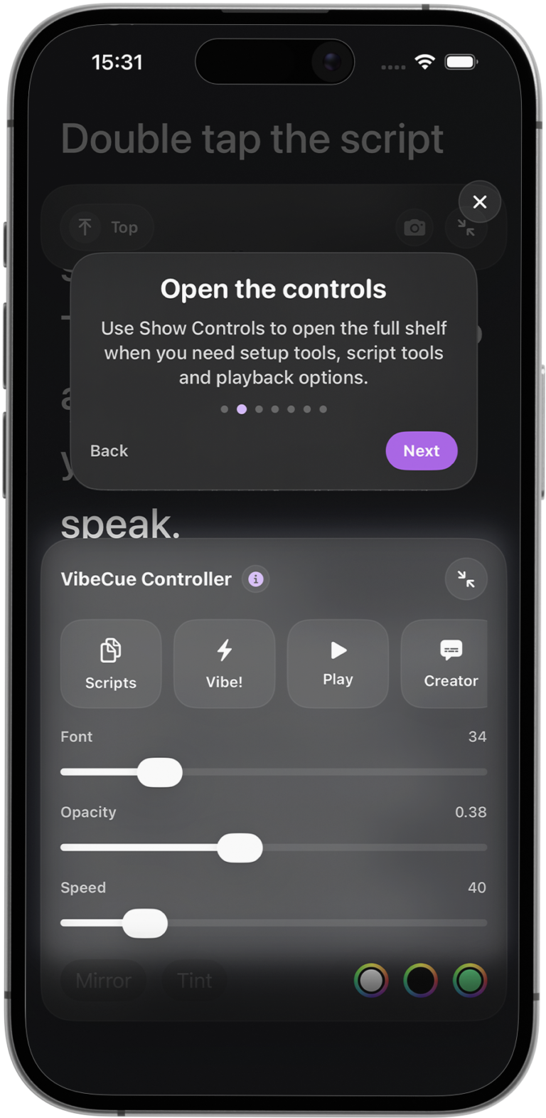 Vibe Suite - The home of VibeCue for iOS, the teleprompter app built around natural voice tracking!