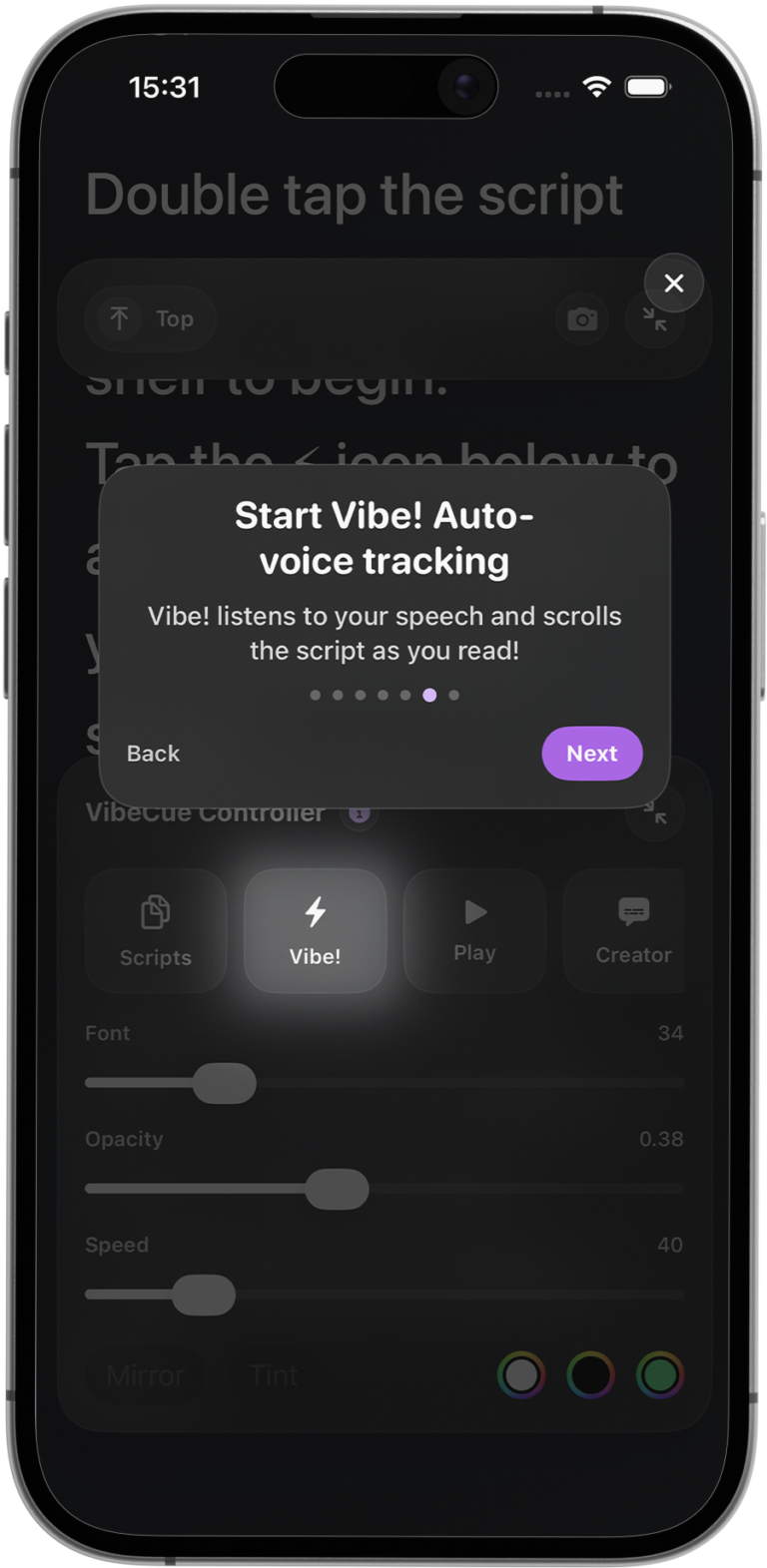 Vibe Suite - The home of VibeCue for iOS, the teleprompter app built around natural voice tracking!